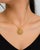14K Yellow Gold Handmade Diamond Pendant Necklace Slide. This elegant pendant features numerous brilliant round diamonds...