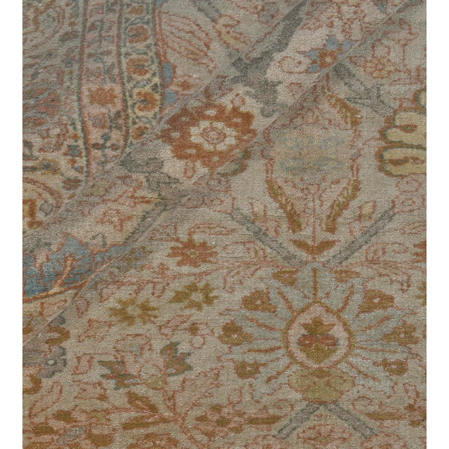 Mansour Tabriz Rug - 6'6" X 8'10" For Sale - Image 10 of 11