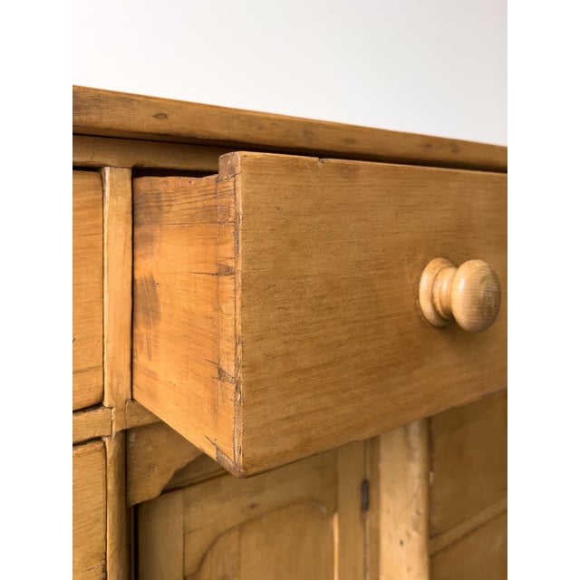 19th Century Pine Yorkshire Sideboard For Sale In Portland, OR - Image 6 of 11