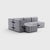 In all nine corners. Nine modules make up the family set of the modular sofa system. A corner sofa for four people or, if...