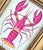 Hand-painted by master artists using acrylic paints and natural pigments, this vibrant lobster painting is full of charm,...