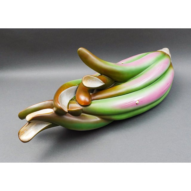 Contemporary Vintage Oggetti Mangani Italy Huge Porcelain Covered Vegetable Soup Tureen For Sale - Image 3 of 11