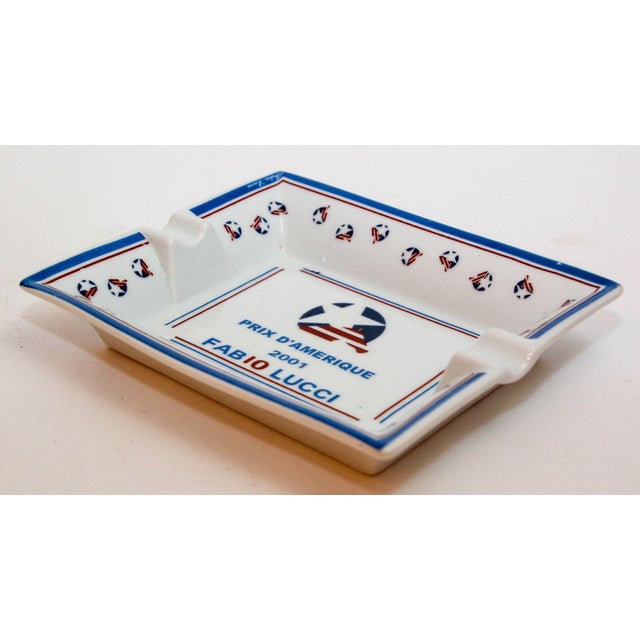 Early 21st Century Porcelain Dish Catchall "Prix D'Amérique 2001 Fabio Lucci" France For Sale - Image 5 of 11