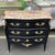 Elegant French Black Commode W/ Marble Top & Bronze Dore Ormalu For Sale In New York - Image 6 of 10