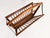 Cesare Lacca 1950s Italian Walnut Wood Magazine Rack by Cesare Lacca For Sale - Image 4 of 10