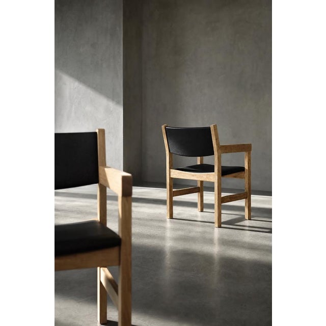Black Mid-Century Modern Danish Oak Chairs by Hans J. Wegner for Getama, 1960s, Set of 4 For Sale - Image 8 of 18