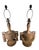 Wood Late 20th Century Italian Style Carved Wood Lamps With Swag Decoration in Distressed Finish - A Pair For Sale - Image 7 of 9
