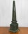 Vintage Traditional Verdigris Metal Garden Obelisk - 24" For Sale - Image 4 of 10