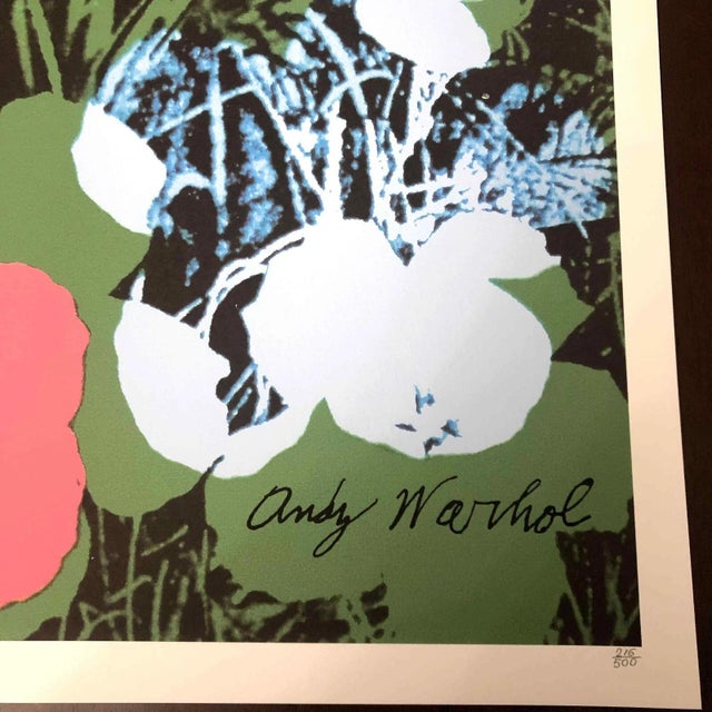 1990s After Andy Warhol "Poppy Flowers" Lithograph For Sale - Image 6 of 11