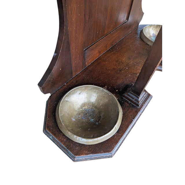 Brown Late 19th-Century Victorian Eastlake Carved Walnut & Marble Hall Tree For Sale - Image 8 of 18