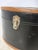 Antique Hat Box in Lined Cardboard and Leather, Late 19th Century For Sale - Image 9 of 16