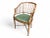 A Set of Vintage Barrel-Back Chair in Walnut Finish With Green Mohair Velvet Upholstery For Sale - Image 11 of 16