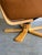 Brown Danish Modern Reclining Leather Lounge Chair & Ottoman, Denmark, 1970s For Sale - Image 8 of 10