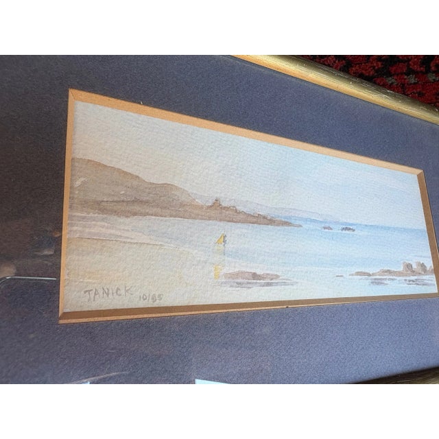 Janick Laguitton, Seascape, 2000s, Watercolor For Sale - Image 5 of 9