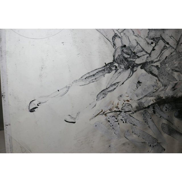 Vintage Original Stanley Boxer Mixed Media Abstract Horse Painting Drawing Art For Sale - Image 9 of 12