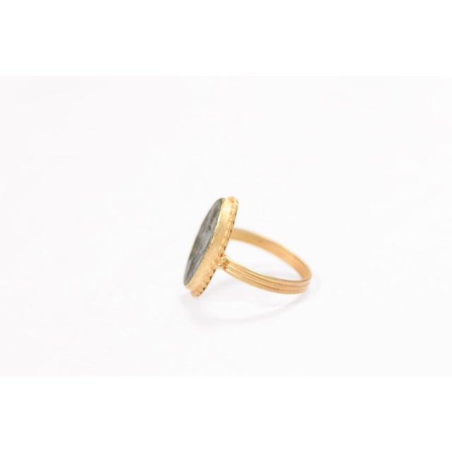 Byzantine Coin Ring W 21k Band, Size 8.25 For Sale In Atlanta - Image 6 of 13