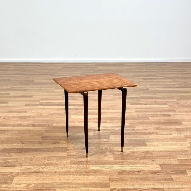 Wood Small Side Table in Teak from ABS Ljungqvist, Sweden, 1950s-1960s For Sale - Image 7 of 7