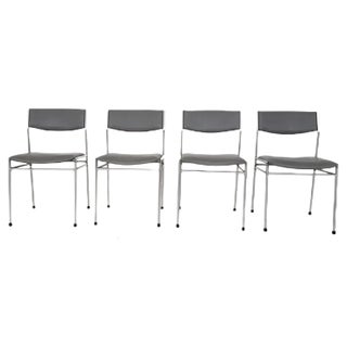 Vintage Dining Chairs in the Style of Martin Visser, Set of 4 For Sale