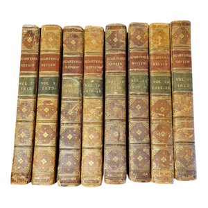 The Quarterly Review, 1812-1822 8 Vol. Half Calf