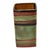 Colorful Striped Studio Ceramic Modern Square Vase For Sale - Image 9 of 9