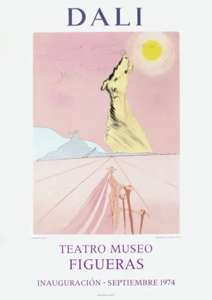 1970s Salvador Dali, Figueras Inauguracion Poster