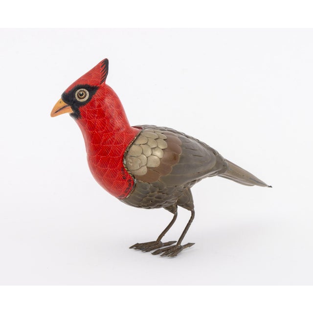 Red Sergio Bustamante Cardinal Sculpture For Sale - Image 8 of 10