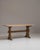20th Century French Tan Oak Trestle Table For Sale - Image 9 of 15