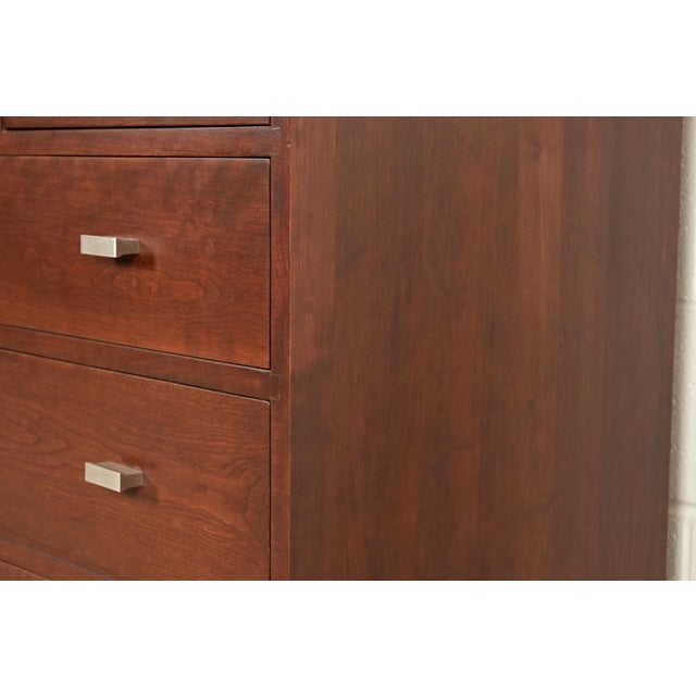 Stickley Modern Arts & Crafts Shaker Cherry Wood Six-Drawer Dresser or Chest of Drawers For Sale - Image 13 of 17
