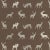 Sample - Schumacher Caribou Embroidery Fabric in Java For Sale