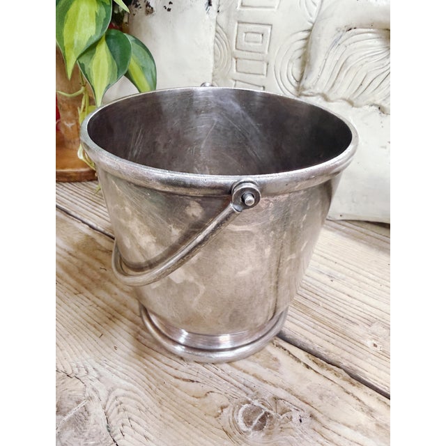 Vintage Silver Champagne & Ice Bucket From Tirrenia Italian Ocean Liner For Sale - Image 4 of 18