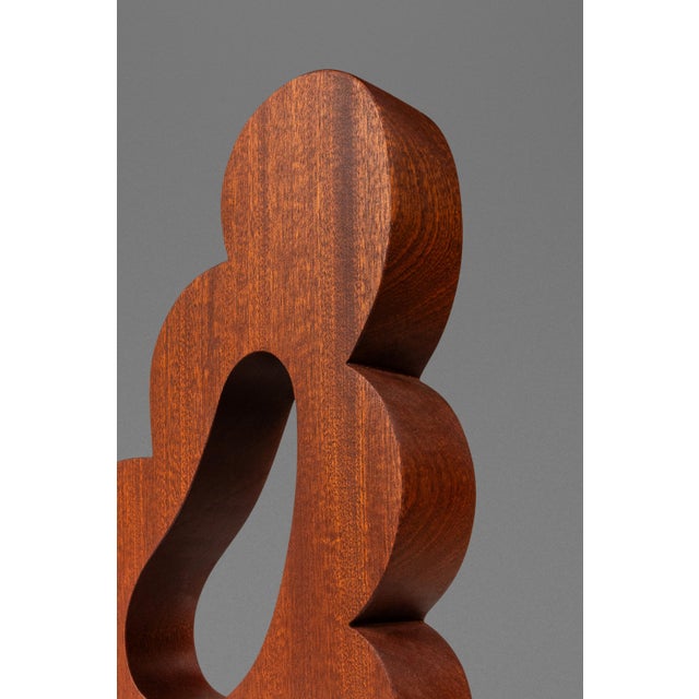 Organic Abstract Modern Sculpture Hand-Carved in Solid Sapele by Mark Leblanc for Leblanc Studios, Usa , C. 2020s For Sale - Image 15 of 16