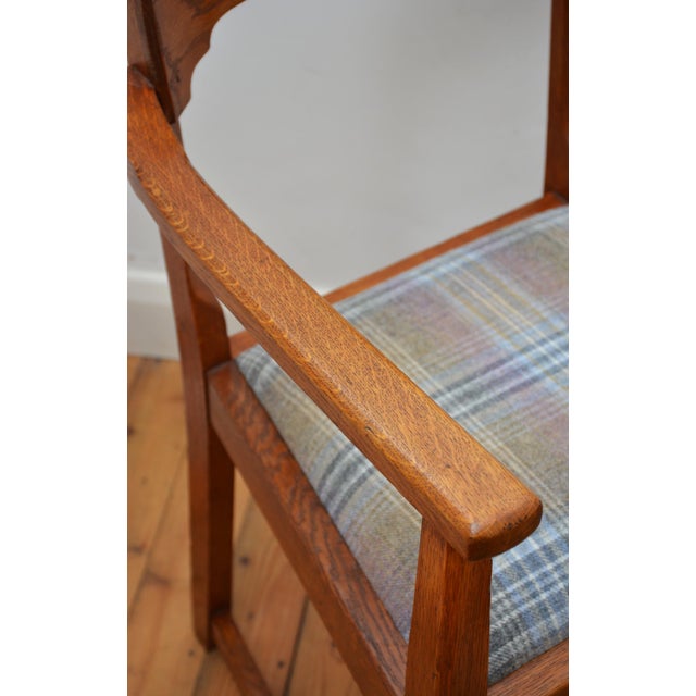 Arts and Crafts Desk Chair in Oak, 1900 For Sale - Image 6 of 15