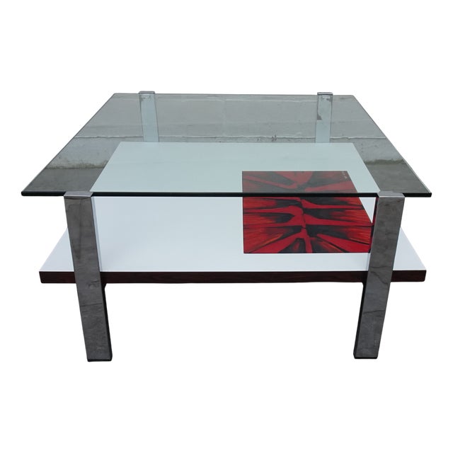 Square Coffee Table by Denisco, 1970s For Sale