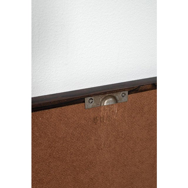 Vintage Danish Mirror with Wooden Frame For Sale - Image 6 of 8