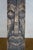 Brown Late 20th Century Large Hand Carved Driftwood Tiki Head Totem Tribal Face Sculpture Statue Log 25" For Sale - Image 8 of 11