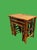 Vintage Chinoiserie Burnt Bamboo, Cane Nesting Tables - Set of 3 For Sale In Miami - Image 6 of 9