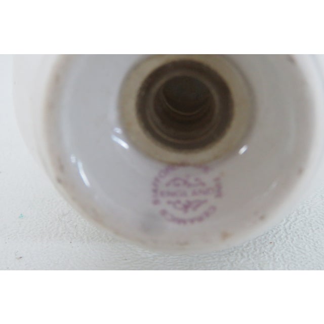 Staffordshire England Ceramic Daisy Motif Individual Salt or Pepper Shaker 4997b For Sale - Image 10 of 10