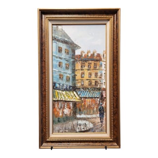 1960s After Caroline Burnett Vintage Impasto Painting For Sale