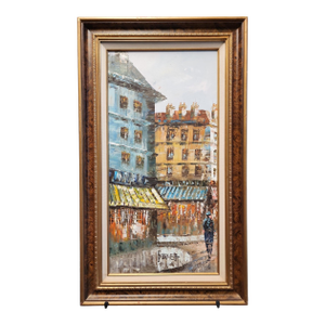 1960s After Caroline Burnett Vintage Impasto Painting