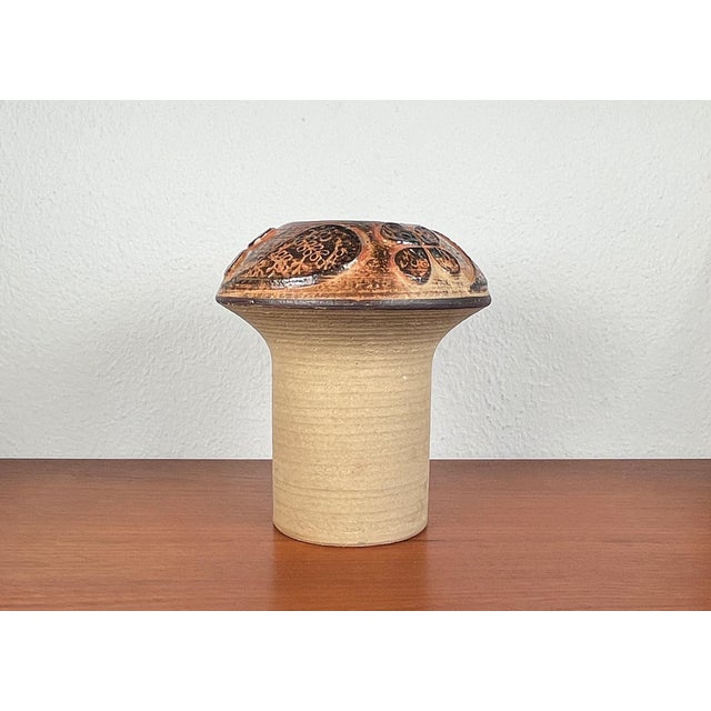 Mid-Century Modern Danish Studio Pottery Mushroom Vase in Stoneware by Haico Nitzsche for Søholm, 1960s For Sale - Image 17 of 18
