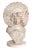 Surrealist Style Alabaster Bust of a Woman in a Ruffled Bonnet by Adolfo Cipriani For Sale - Image 4 of 4