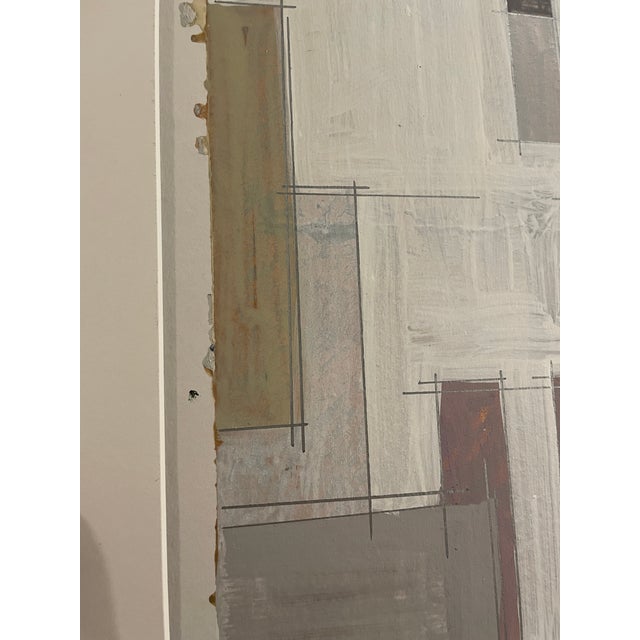 1990s Abstract Mixed Media Painting For Sale - Image 6 of 6