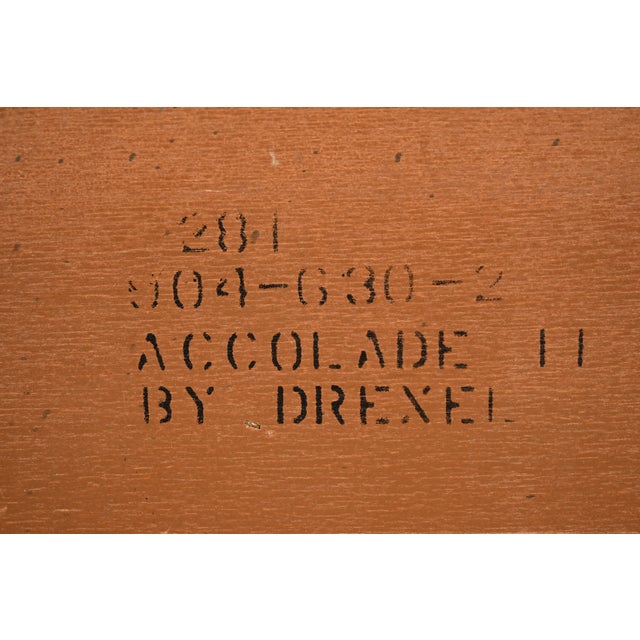 Drexel Heritage Mid-Century Modern Hollywood Regency Campaign Walnut Nightstand, 1970s For Sale - Image 15 of 17