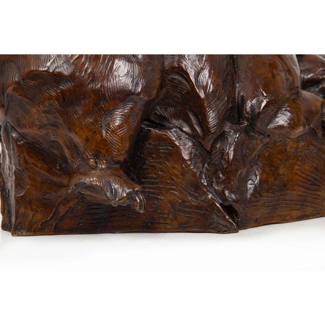 American Western Modernist Bronze Sculpture “Après La Danse" (1999), Dan Ostermiller For Sale - Image 12 of 12