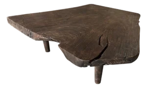 Andrianna Shamaris Single Charred Suar Wood Coffee Table