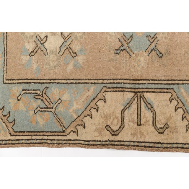 Vintage Small Oushak Rug - Muted Taupe For Sale - Image 4 of 10