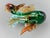 Green Vintage Late 20th Century Murano Italian Sommerso Art Glass Heron Egret Bird Sculpture For Sale - Image 8 of 10