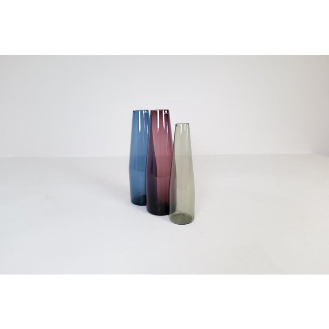 Blue Mid-Century Bird Carafes by Timo Sarpaneva for Iittala, Finland, 1950s, Set of 3 For Sale - Image 8 of 17