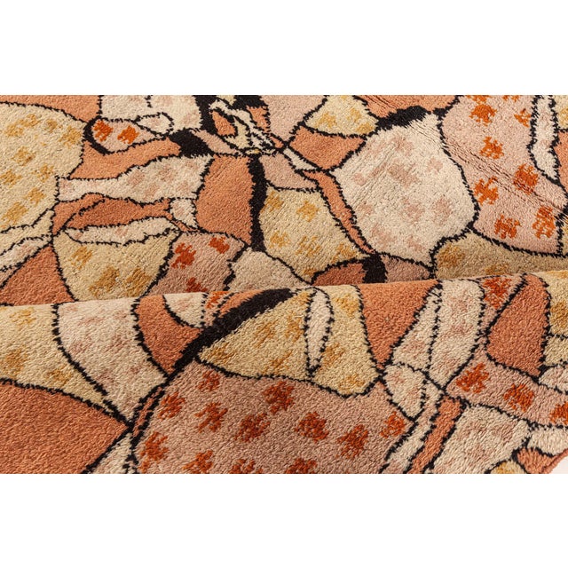 Vintage European Modernist Rug Size: 8'0" × 12'0" (243 × 365 cm) Bold, inventive, and unapologetically abstract, this...