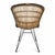 2020s Rattan & Black Scoop Dining Chair For Sale - Image 5 of 7